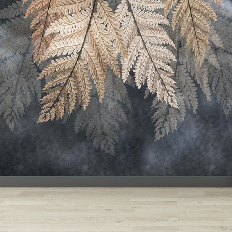 Extra Large Botanical Mural Light Color Non-Woven Wall Art for Indoor Decor, Customised Clearhalo 'Wall Decor' 'Wall Mural' 1757204