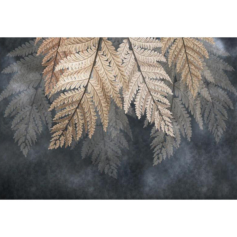 Extra Large Botanical Mural Light Color Non-Woven Wall Art for Indoor Decor, Customised Clearhalo 'Wall Decor' 'Wall Mural' 1757205