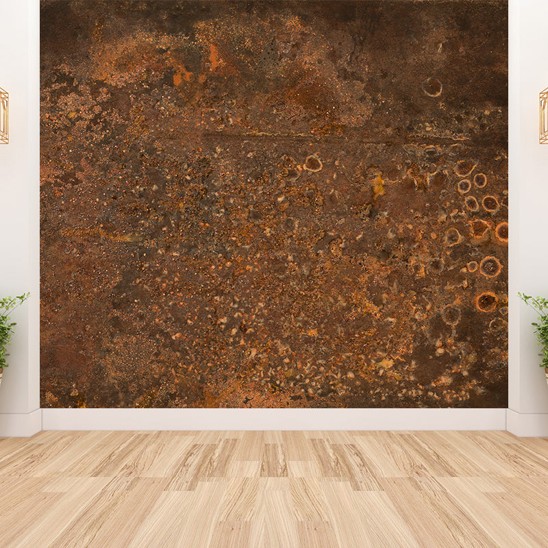 Metal Corrosion Wall Mural Decal Steampunk Washable Living Room Wall Covering, Custom Made Clearhalo 'Wall Decor' 'Wall Mural' 1757349