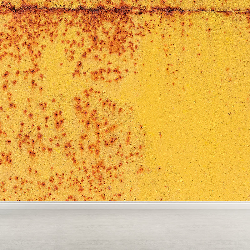 Metal Corrosion Wall Mural Decal Steampunk Washable Living Room Wall Covering, Custom Made Clearhalo 'Wall Decor' 'Wall Mural' 1757368