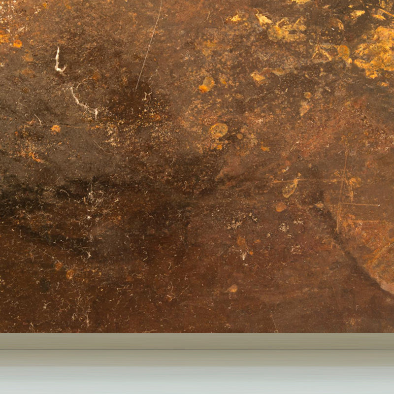 Large Rusty Metal Mural Wallpaper Cyberpunk Nostalgic Abstract Wall Decor in Dark Color Clearhalo 'Wall Decor' 'Wall Mural' 1757374