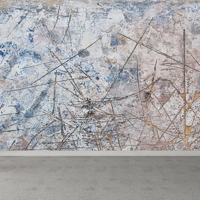 Non-Woven Waterproof Mural Industrial Rusted Metal Surface Wall Covering for Room Clearhalo 'Wall Decor' 'Wall Mural' 1757423