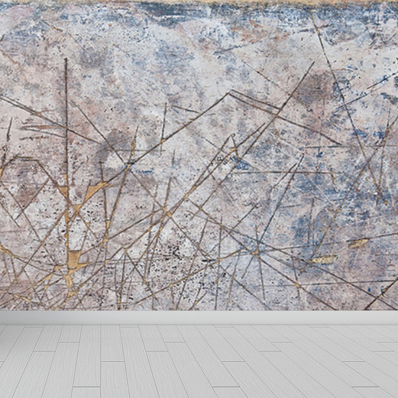 Non-Woven Waterproof Mural Industrial Rusted Metal Surface Wall Covering for Room Clearhalo 'Wall Decor' 'Wall Mural' 1757424