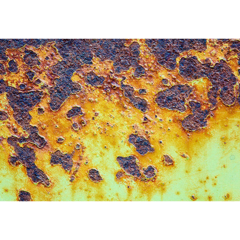 Non-Woven Waterproof Mural Industrial Rusted Metal Surface Wall Covering for Room Clearhalo 'Wall Decor' 'Wall Mural' 1757430