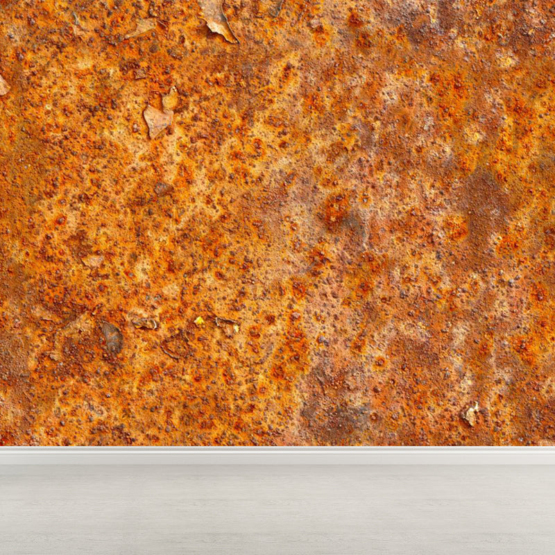 Full Size Rusting Metal Mural House Interior Abstract Wall Decor in Dark Color, Waterproof Clearhalo 'Wall Decor' 'Wall Mural' 1757448