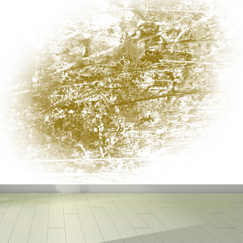 Full Size Rusting Metal Mural House Interior Abstract Wall Decor in Dark Color, Waterproof Light Army Green Clearhalo 'Wall Decor' 'Wall Mural' 1757457