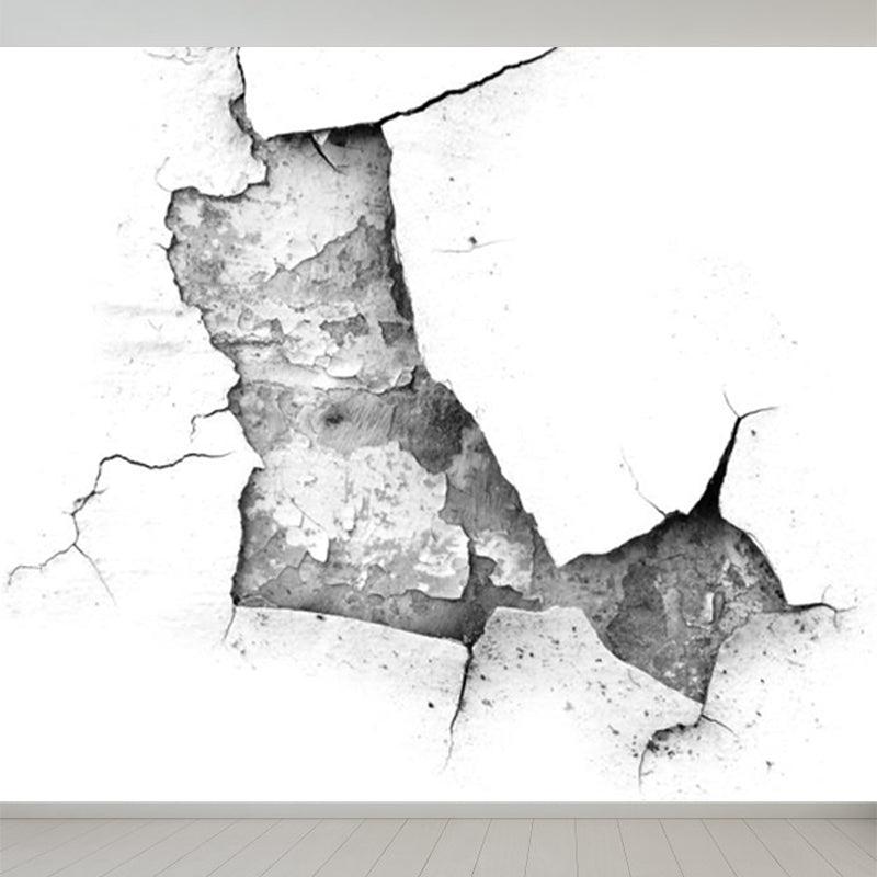 Full Size Rusting Metal Mural House Interior Abstract Wall Decor in Dark Color, Waterproof Clearhalo 'Wall Decor' 'Wall Mural' 1757469