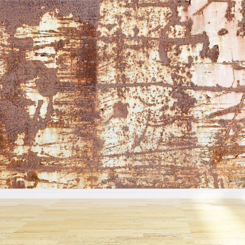 Cyberpunk Rust Look Wallpaper Mural Dark Color Living Room Wall Art, Made to Measure Clearhalo 'Wall Decor' 'Wall Mural' 1757474