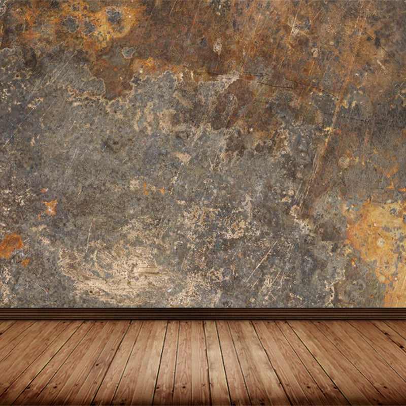 Cyberpunk Rust Look Wallpaper Mural Dark Color Living Room Wall Art, Made to Measure Clearhalo 'Wall Decor' 'Wall Mural' 1757488