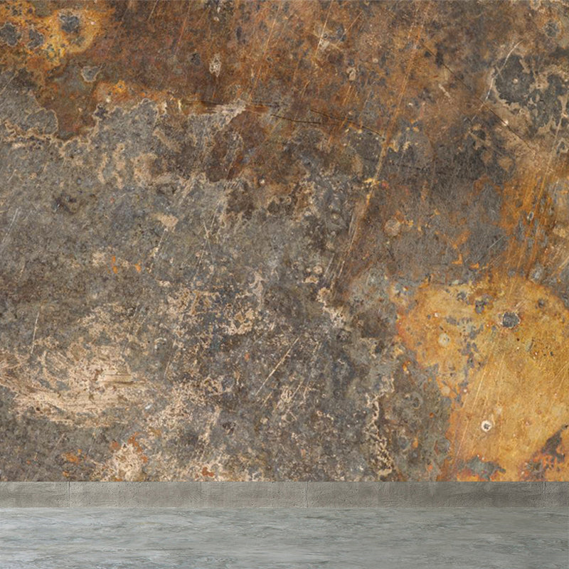 Cyberpunk Rust Look Wallpaper Mural Dark Color Living Room Wall Art, Made to Measure Clearhalo 'Wall Decor' 'Wall Mural' 1757489