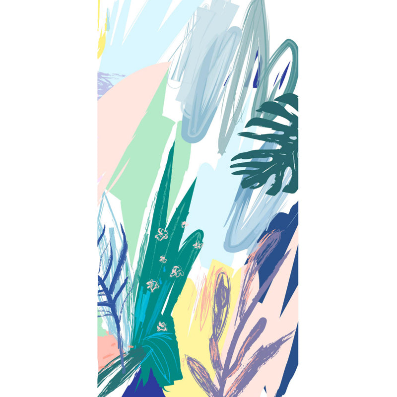 Stain-Proof Leaves Wall Mural Tropical Non-Woven Fabric Wall Art, Made to Measure Clearhalo 'Wall Decor' 'Wall Mural' 1757900