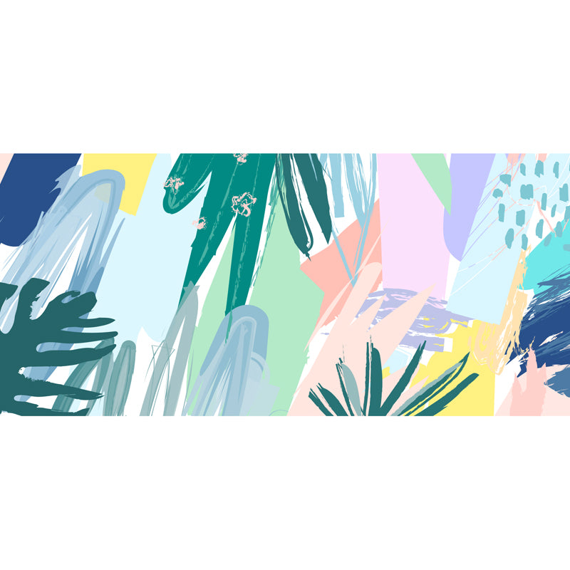 Stain-Proof Leaves Wall Mural Tropical Non-Woven Fabric Wall Art, Made to Measure Clearhalo 'Wall Decor' 'Wall Mural' 1757918