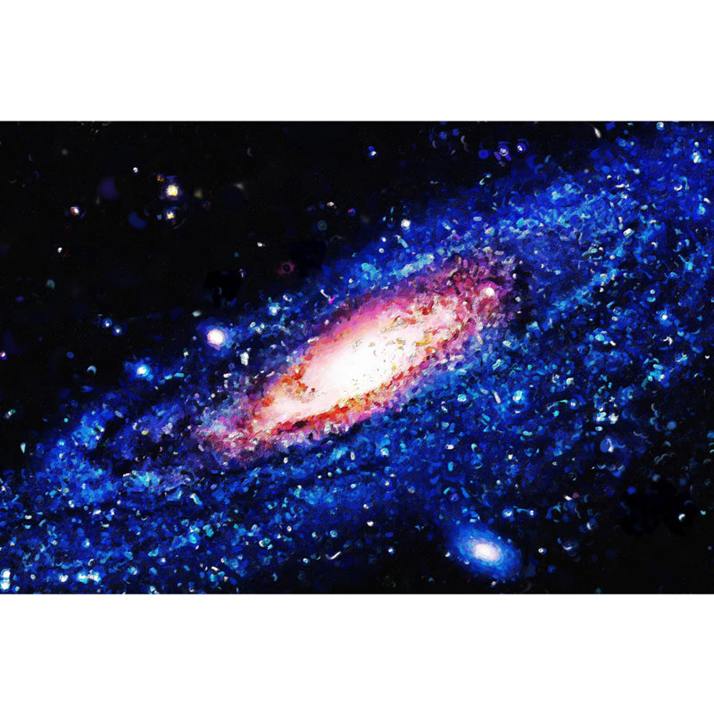 Space Milky Way Mural Wallpaper Contemporary Non-Woven Cloth Wall Art in Dark Color Clearhalo 'Wall Decor' 'Wall Mural' 1758043