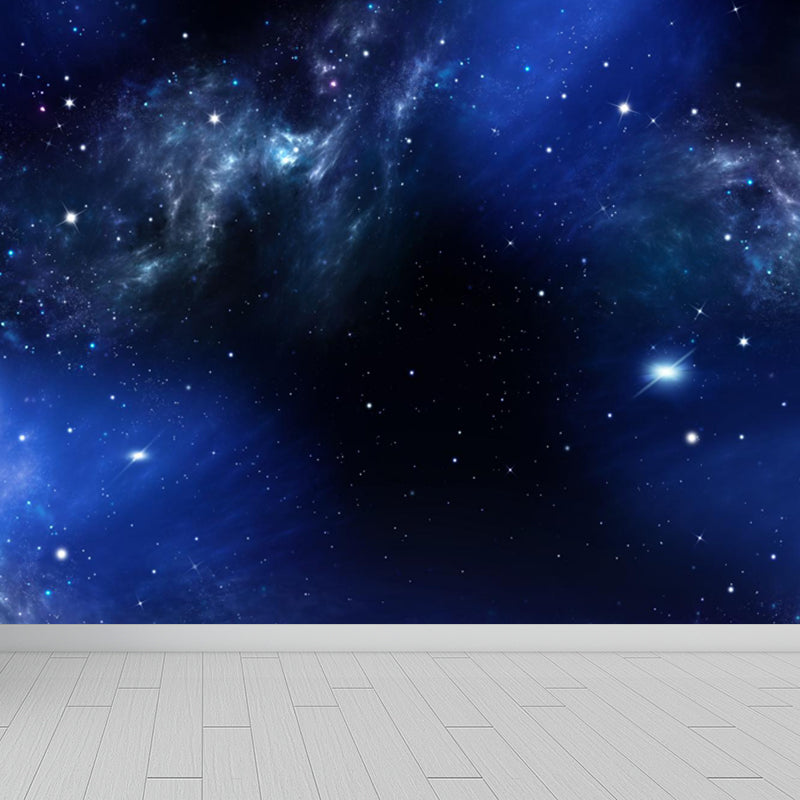 Large Starry Sky Wall Mural Waterproof Modern Living Room Wall Decor in Dark Color Clearhalo 'Wall Decor' 'Wall Mural' 1758071