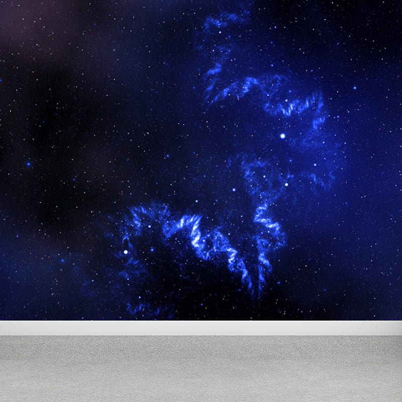 Photography Starry Night Mural Wallpaper Full Size Wall Covering for Room, Custom Print Clearhalo 'Wall Decor' 'Wall Mural' 1758091