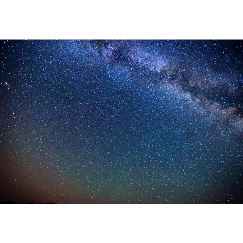 Photography Starry Night Mural Wallpaper Full Size Wall Covering for Room, Custom Print Clearhalo 'Wall Decor' 'Wall Mural' 1758098