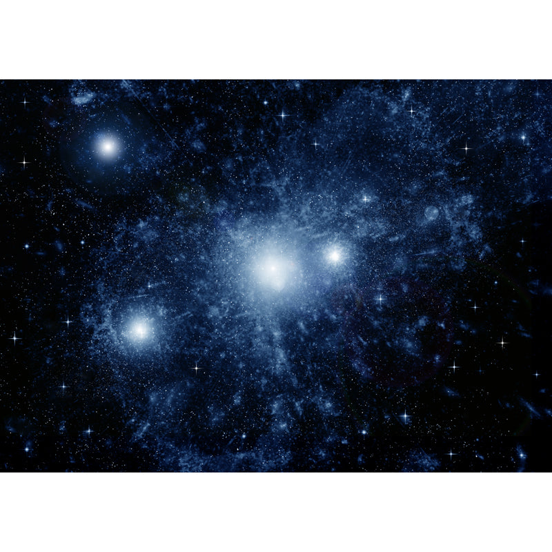 Photography Starry Night Mural Wallpaper Full Size Wall Covering for Room, Custom Print Clearhalo 'Wall Decor' 'Wall Mural' 1758108