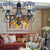 Colorful Glass Bowl Chandelier with Hanging Chain 5 Lights Baroque Pendant Light in Beige Beige Clearhalo 'Ceiling Lights' 'Chandeliers' 'Industrial' 'Middle Century Chandeliers' 'Tiffany Chandeliers' 'Tiffany close to ceiling' 'Tiffany' Lighting' 175810