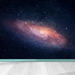 Night Sky Galaxy Printed Mural Decal Dark Color Modern Wall Decor for Kids Bedroom Yellow Clearhalo 'Wall Decor' 'Wall Mural' 1758150