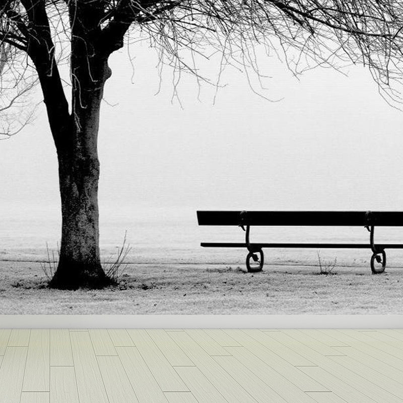 Illustration Botanical Wallpaper Mural for House Interior, Soft Color, Custom Made Clearhalo 'Wall Decor' 'Wall Mural' 1758176