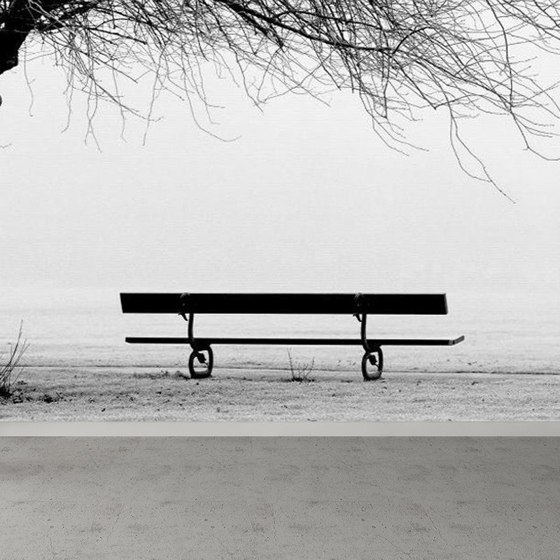 Illustration Botanical Wallpaper Mural for House Interior, Soft Color, Custom Made Clearhalo 'Wall Decor' 'Wall Mural' 1758177