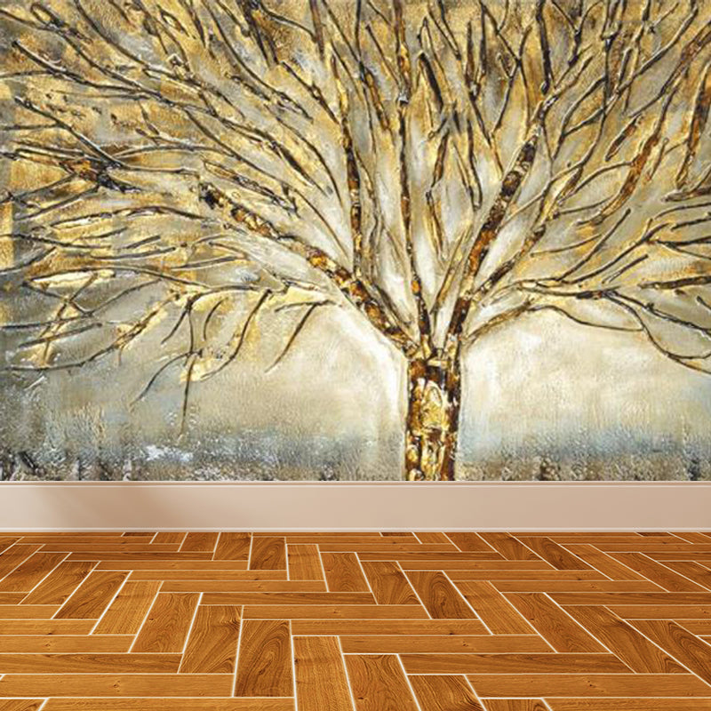 Illustration Botanical Wallpaper Mural for House Interior, Soft Color, Custom Made Clearhalo 'Wall Decor' 'Wall Mural' 1758186