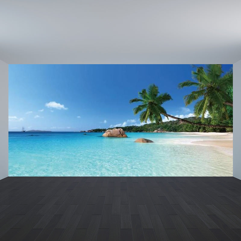 海壁画壁紙モダニストの静かな自然の風景の明るい色の壁紙 - Clearhalo