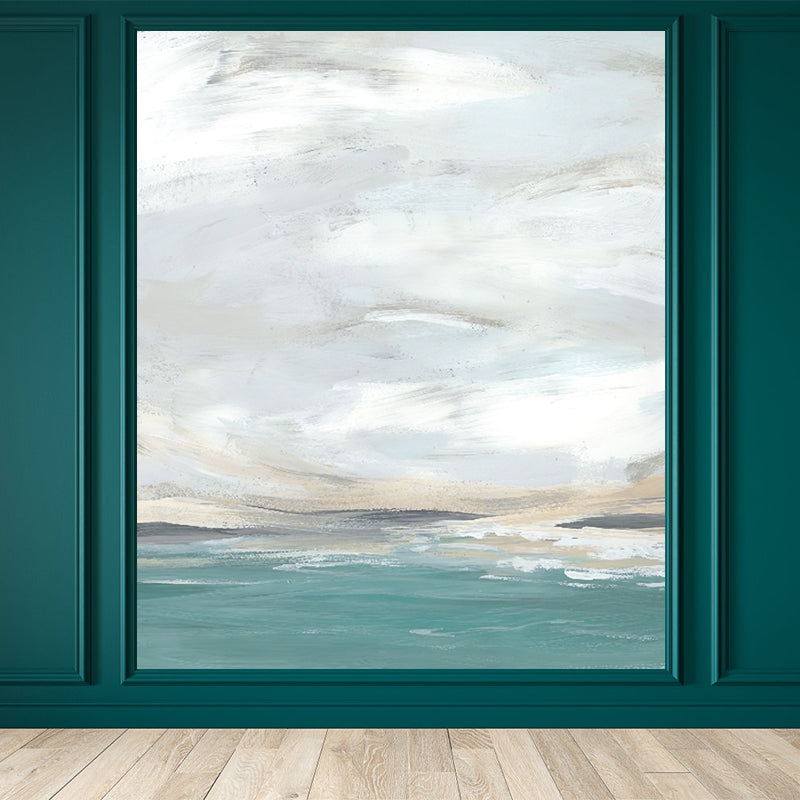 Modern Style Scenery Mural Decal Non-Woven Waterproofing Pastel Wall Art for Home Clearhalo 'Wall Decor' 'Wall Mural' 1758231