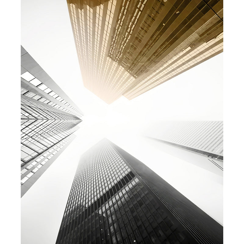 Urban Cityscape Mural Wallpaper Dark Color Moisture Resistant Wall Decor for Room Clearhalo 'Wall Decor' 'Wall Mural' 1758258