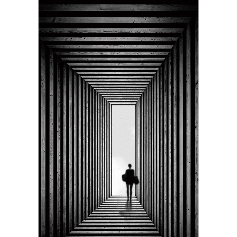 Urban Cityscape Mural Wallpaper Dark Color Moisture Resistant Wall Decor for Room Clearhalo 'Wall Decor' 'Wall Mural' 1758263