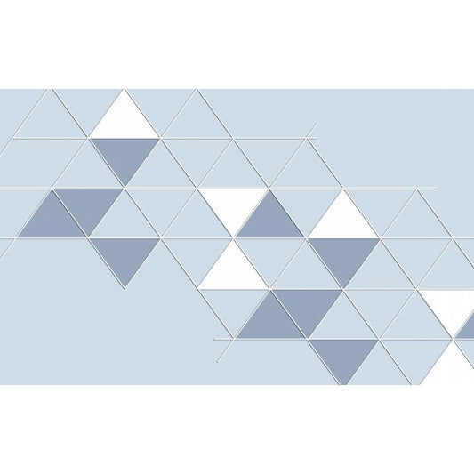 Carta da parete triangolare geometrica murale moderno panno non tessuto per soggiorno per soggiorno