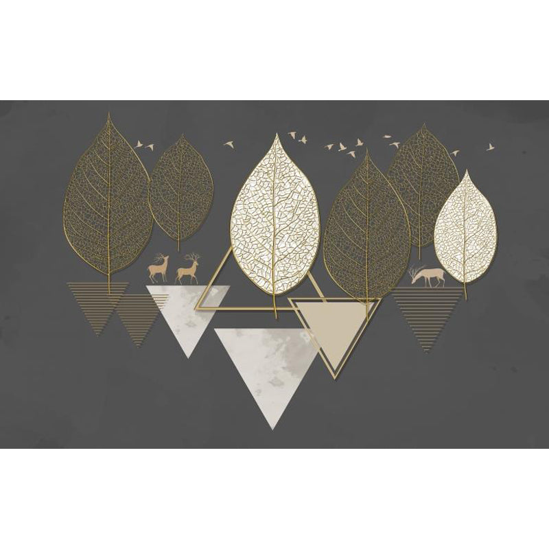 Geometric Triangle Wall Paper Mural Modern Non-Woven Cloth Wall Covering for Living Room Clearhalo 'Wall Decor' 'Wall Mural' 1758278