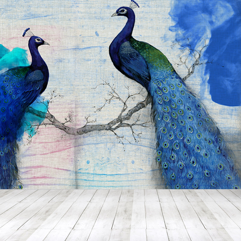 Geometry Wall Covering Mural Soft Color Contemporary Wall Art for House Interior Clearhalo 'Wall Decor' 'Wall Mural' 1758292