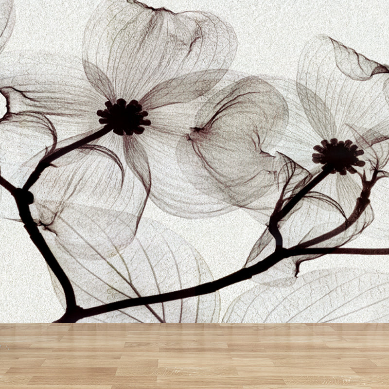 Geometry Wall Covering Mural Soft Color Contemporary Wall Art for House Interior Grey Clearhalo 'Wall Decor' 'Wall Mural' 1758295