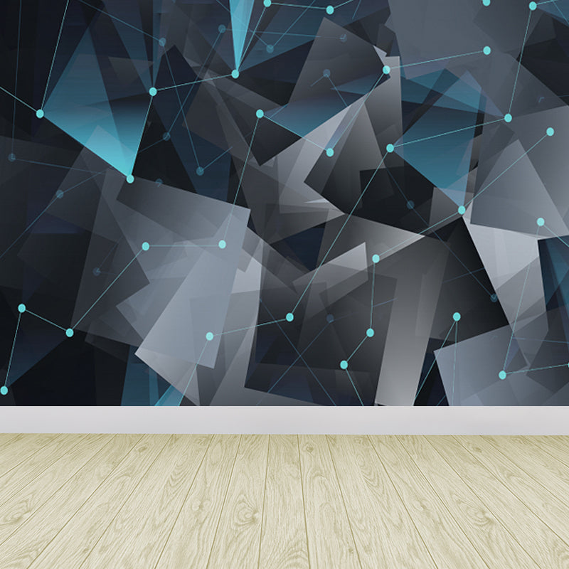 Geometry Wall Covering Mural Soft Color Contemporary Wall Art for House Interior Clearhalo 'Wall Decor' 'Wall Mural' 1758306