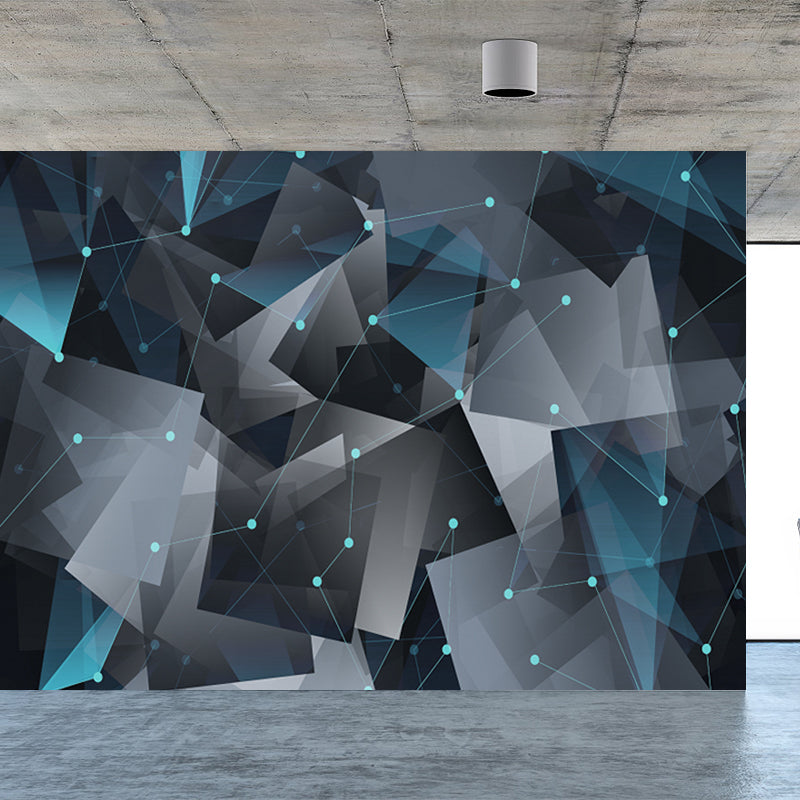 Geometry Wall Covering Mural Soft Color Contemporary Wall Art for House Interior Clearhalo 'Wall Decor' 'Wall Mural' 1758307