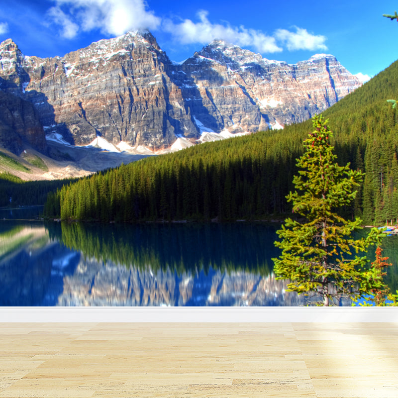 Stain Resistant Sky Scenery Mural Decal Non-Woven Modern Wall Decor for Girls Room Clearhalo 'Wall Decor' 'Wall Mural' 1758316