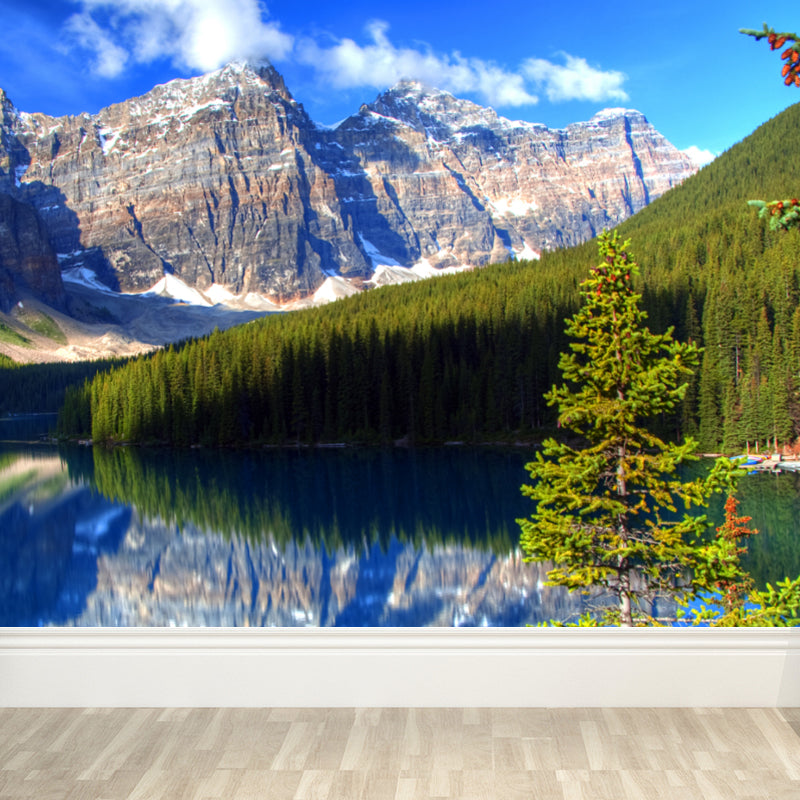 Stain Resistant Sky Scenery Mural Decal Non-Woven Modern Wall Decor for Girls Room Clearhalo 'Wall Decor' 'Wall Mural' 1758317