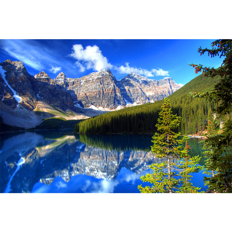 Stain Resistant Sky Scenery Mural Decal Non-Woven Modern Wall Decor for Girls Room Clearhalo 'Wall Decor' 'Wall Mural' 1758318