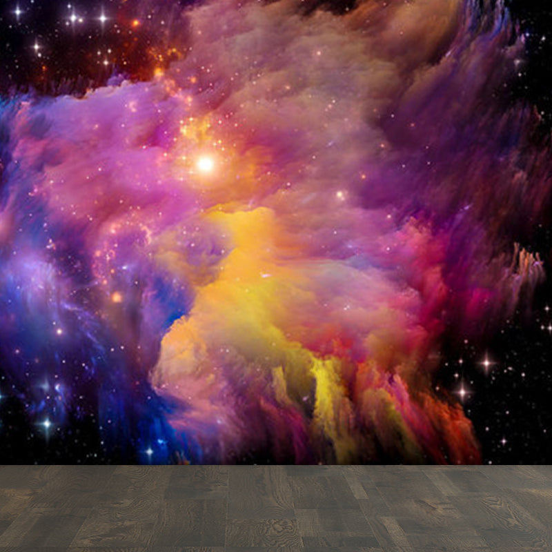 Stain Resistant Sky Scenery Mural Decal Non-Woven Modern Wall Decor for Girls Room Clearhalo 'Wall Decor' 'Wall Mural' 1758332