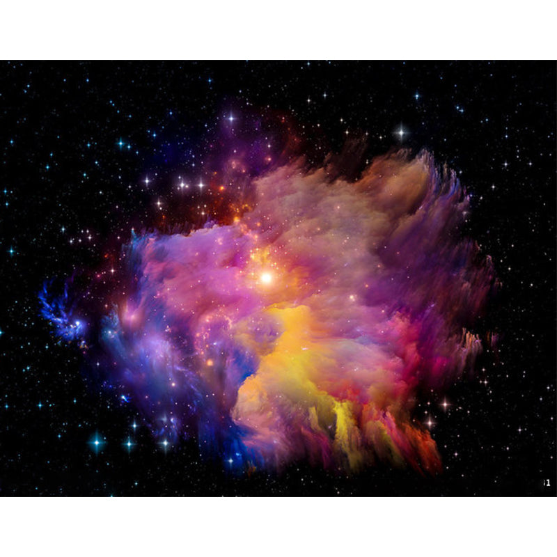 Stain Resistant Sky Scenery Mural Decal Non-Woven Modern Wall Decor for Girls Room Clearhalo 'Wall Decor' 'Wall Mural' 1758333