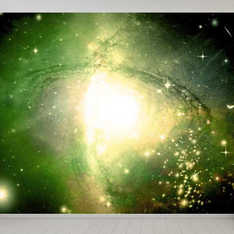 Sky Scenery Mural Decal Modern Decorative Kitchen Wall Covering, Made to Measure Green Clearhalo 'Wall Decor' 'Wall Mural' 1758360