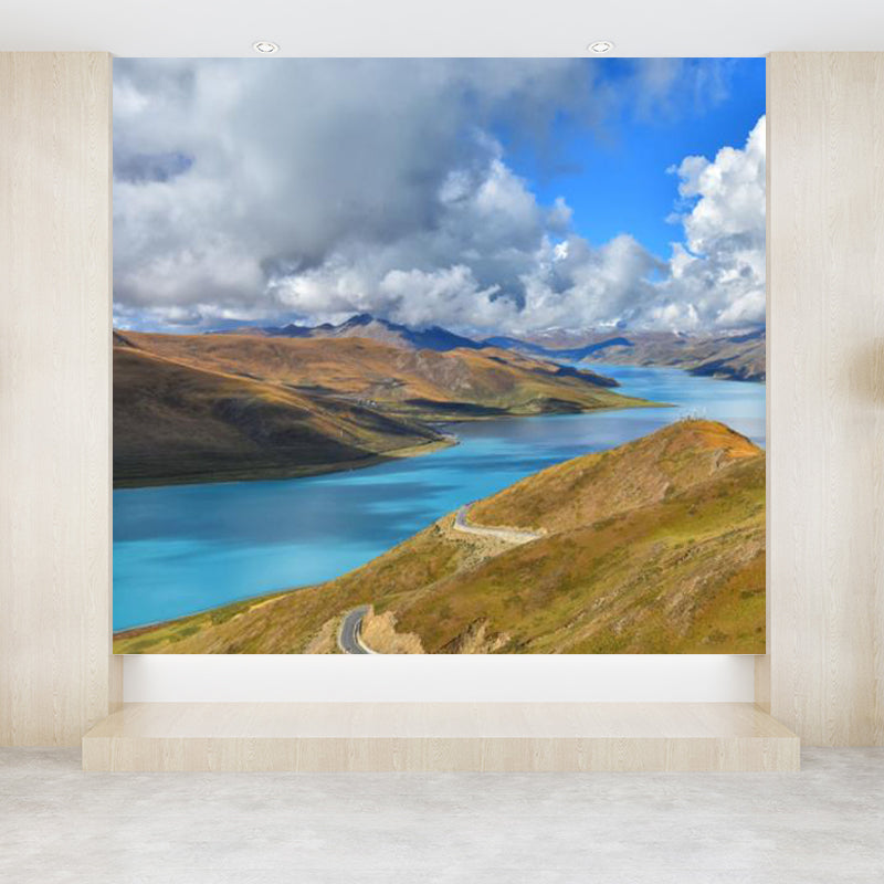 Sky Scene Wall Mural Contemporary Ornamental Dining Room Wall Decor, Personalized Clearhalo 'Wall Decor' 'Wall Mural' 1758366