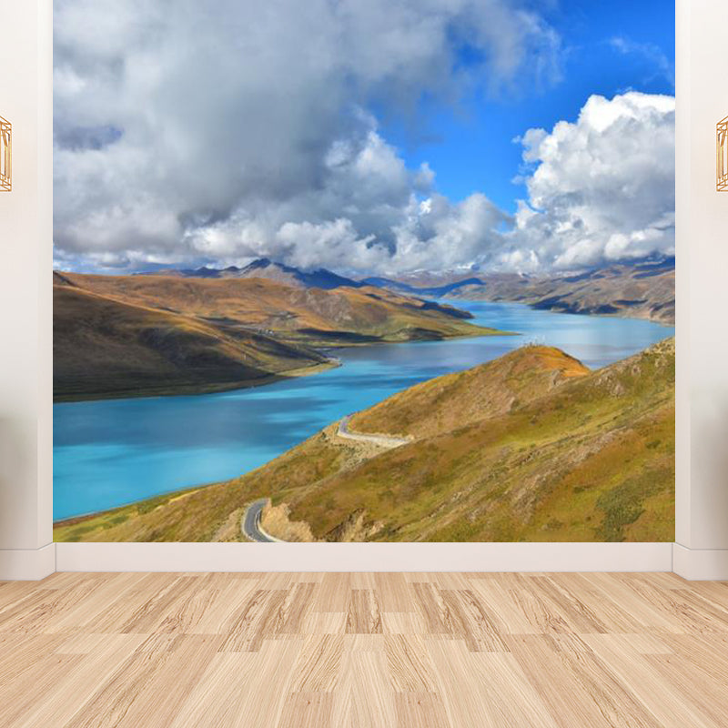 Sky Scene Wall Mural Contemporary Ornamental Dining Room Wall Decor, Personalized Clearhalo 'Wall Decor' 'Wall Mural' 1758367