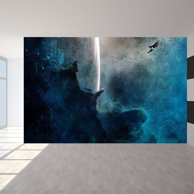 Sky Scene Wall Mural Contemporary Ornamental Dining Room Wall Decor, Personalized Clearhalo 'Wall Decor' 'Wall Mural' 1758371