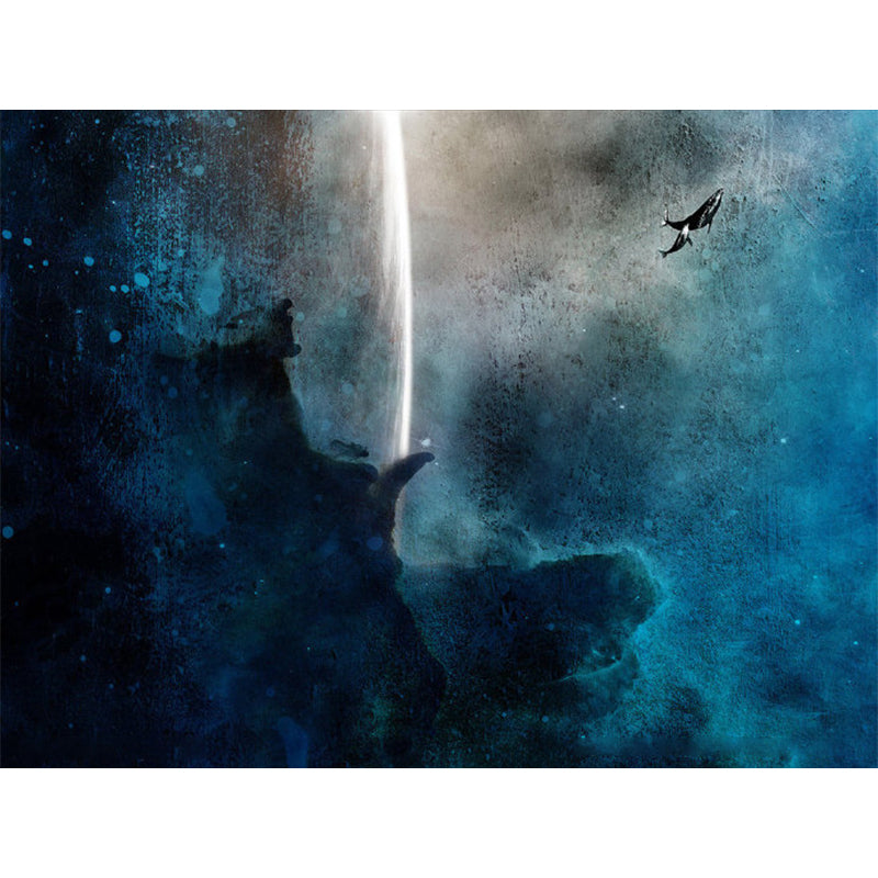 Sky Scene Wall Mural Contemporary Ornamental Dining Room Wall Decor, Personalized Clearhalo 'Wall Decor' 'Wall Mural' 1758373