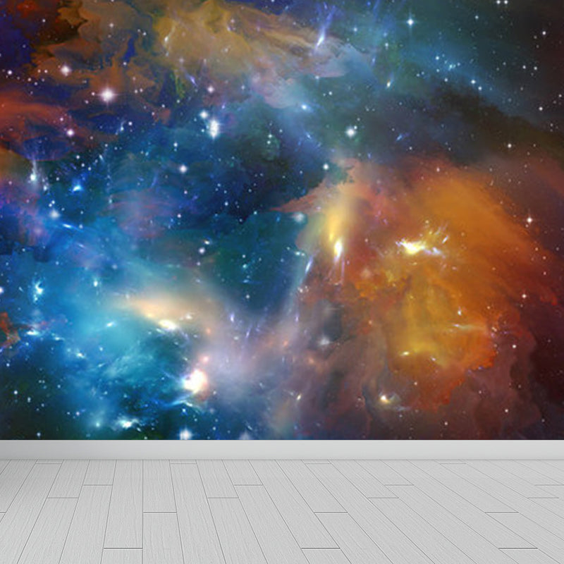 Stain-Proofing Sky View Wall Mural Non-Woven Cloth Contemporary Wall Art for Living Room Clearhalo 'Wall Decor' 'Wall Mural' 1758396