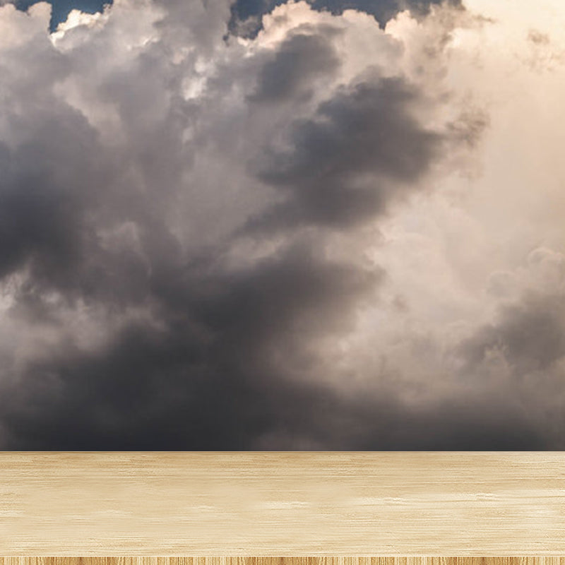 Stain-Proofing Sky View Wall Mural Non-Woven Cloth Contemporary Wall Art for Living Room Clearhalo 'Wall Decor' 'Wall Mural' 1758407