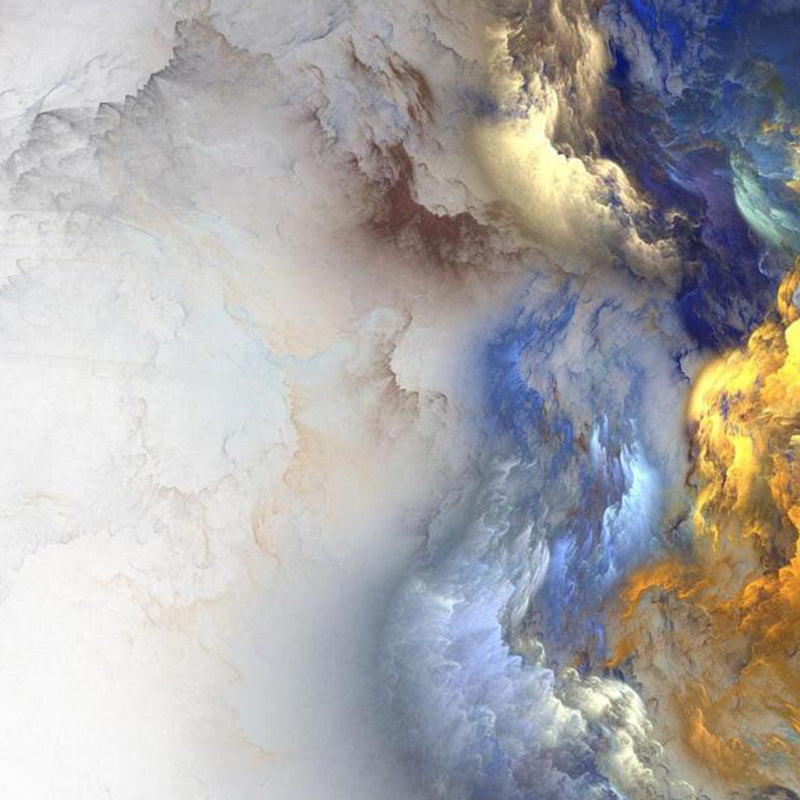 Modern Serene Sky Mural Wallpaper Non-Woven Stain-Proof Light Color Wall Art for Boys Room Clearhalo 'Wall Decor' 'Wall Mural' 1758418