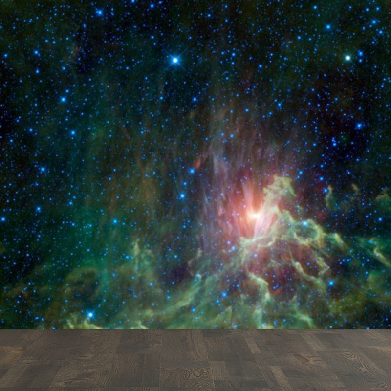 Modern Serene Sky Mural Wallpaper Non-Woven Stain-Proof Light Color Wall Art for Boys Room Clearhalo 'Wall Decor' 'Wall Mural' 1758427